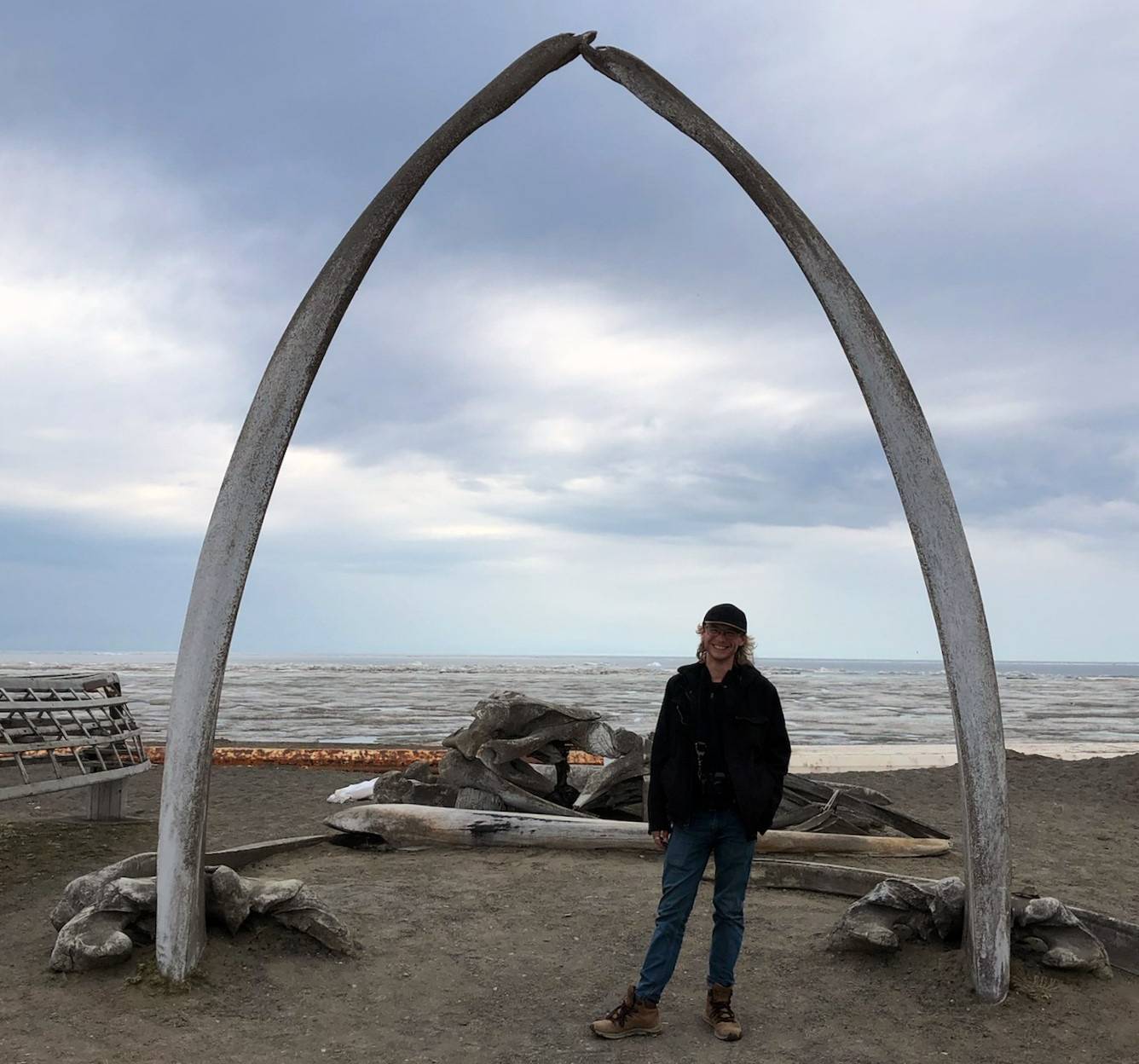 Justin under the whale arch